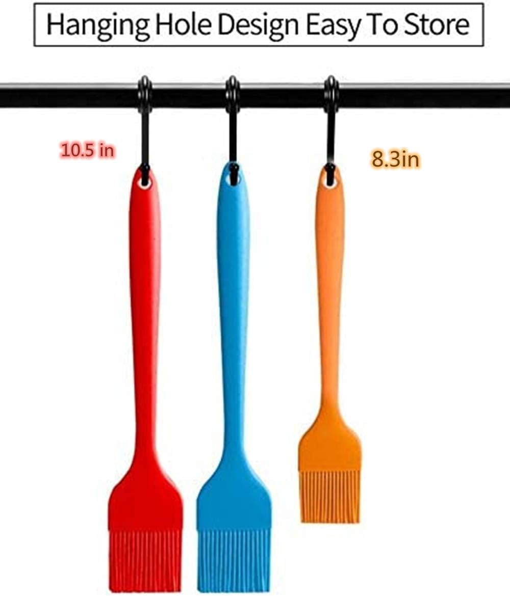 Basting Brush Silicone Pastry Baking Brush BBQ Sauce Marinade Meat Glazing Oil Brush Heat Resistant, Kitchen Cooking Baste