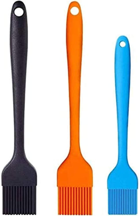 Basting Brush Silicone Pastry Baking Brush BBQ Sauce Marinade Meat Glazing Oil Brush Heat Resistant, Kitchen Cooking Baste